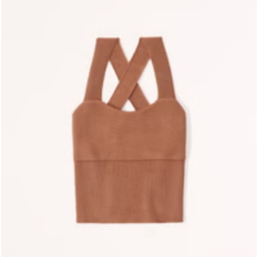 NWT Abercrombie & Fitch Cropped Cross-Back Tank